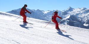 Skischule - Zell am See-Skikurs-Erwachsene. Skilehrer aus Zell am See auf der Schmittenhöhe